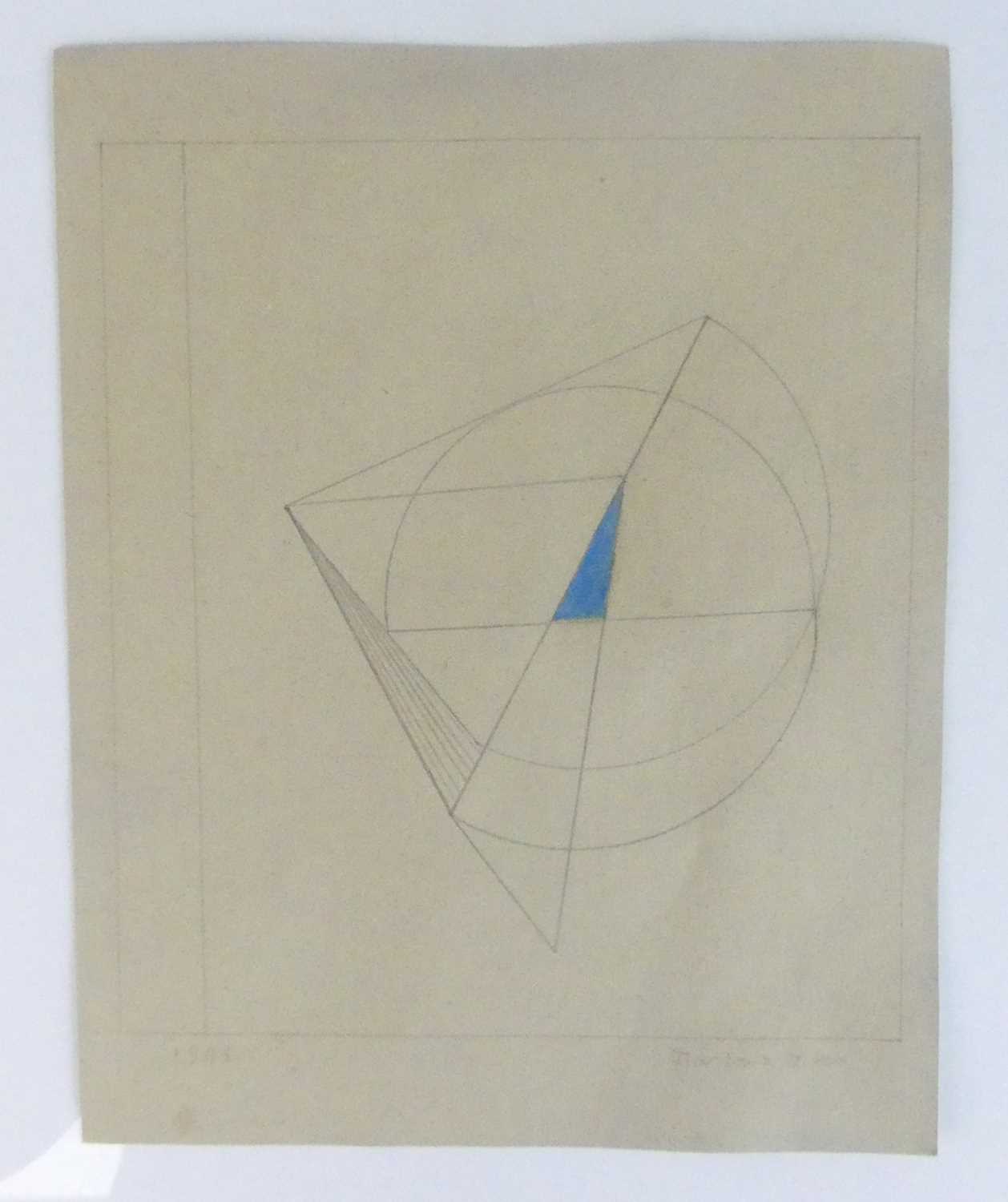 Lot 222 - Marlow Moss (1889-1958) - Untitled, pencil and...