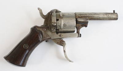 Lot 621 - A 19th century Belgian pin fire six shot...