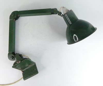 Lot 119 - A mid-20th century green painted iron mounted...