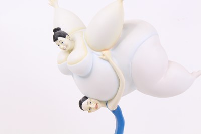 Lot 30 - Sarah Jane Szikora - Swan lake, painted resin...