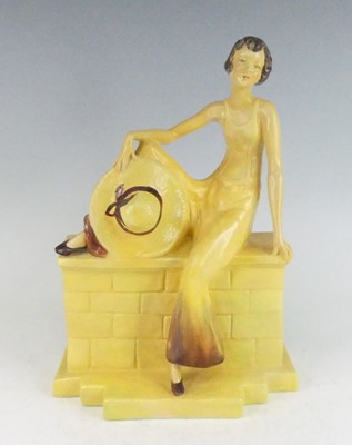 Lot 24 - A 1930s Wade Pottery painted ceramic figure...