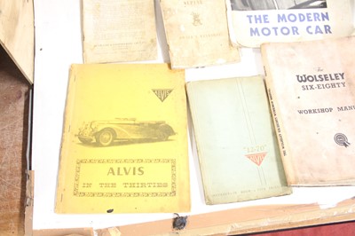 Lot 3043 - Assorted car owner's handbooks and workshop...
