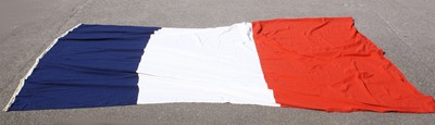 Lot 747 - A large French national tricolour flag, of...