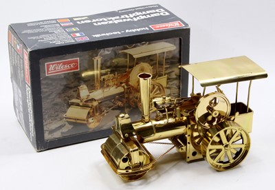 Lot 120 - A Wilesco model No. D367/D36 brass  steam...