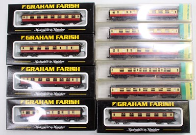 Lot 651 - One box of Graham Farish and Minitrix Stanier...