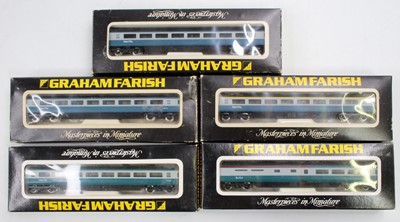 Lot 658 - Five various boxed N Gauge Graham Farish BR 75'...