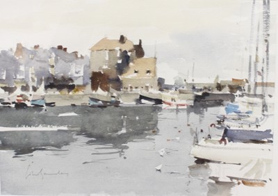 Lot 249 - John Yardley (b.1933) - Vieux Bassin, Honfleur,...