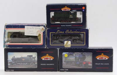 Lot 754 - Five boxed Lima and Bachmann locomotives to...