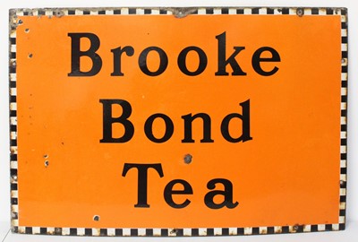 Lot 159 - An enamel on metal advertising sign for Brooke...