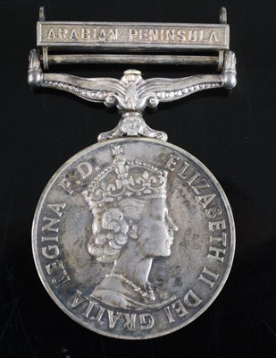 Lot 517 - An E.R. II. General Service medal (1918-62)...