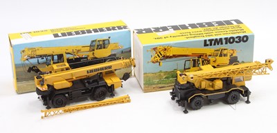 Lot 1055 - A Conrad 1/50 scale boxed mobile crane group...