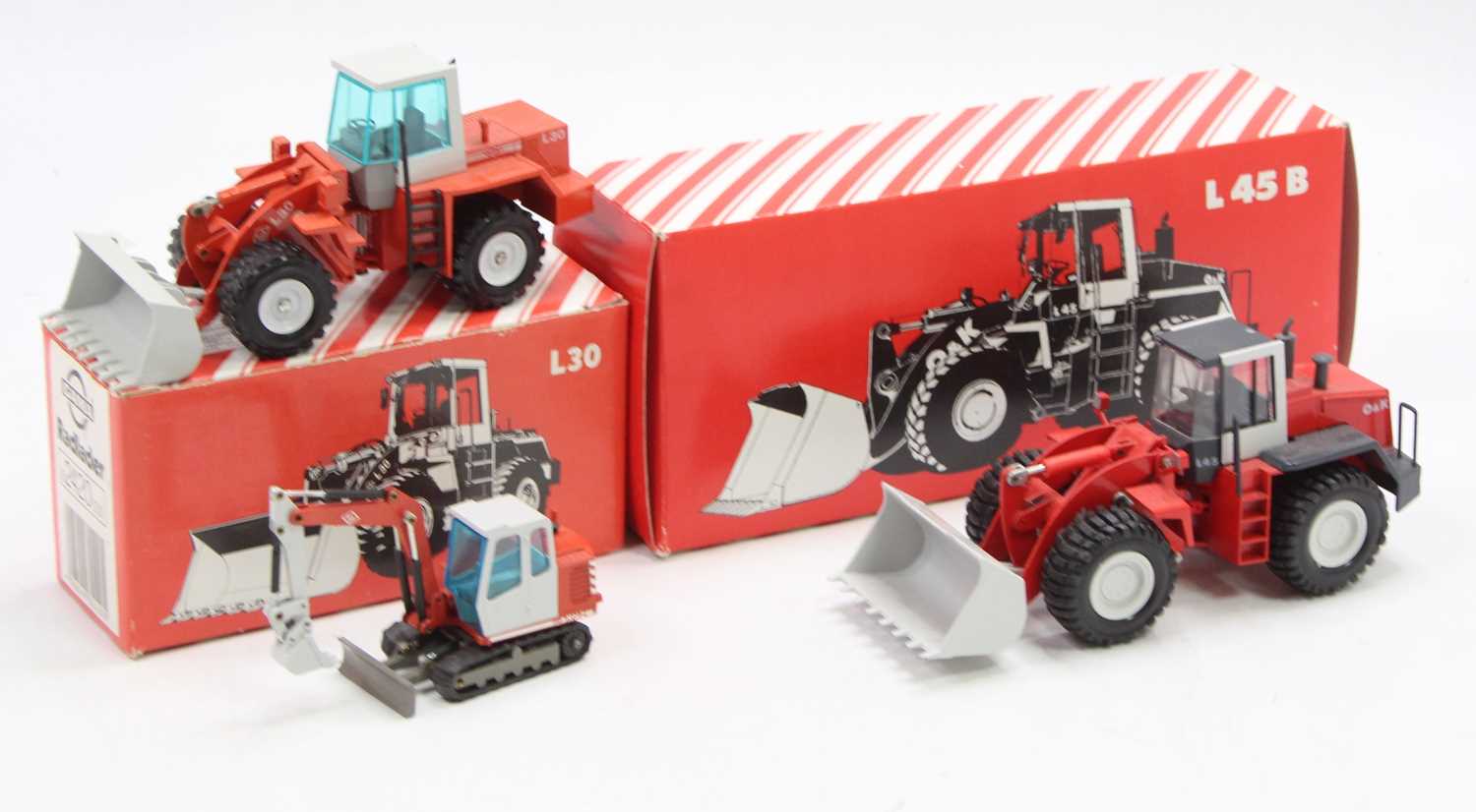 Lot 1060 - A Conrad, Gama, and NZG 1/50 scale O&K boxed...