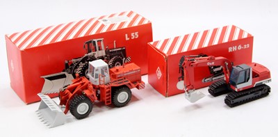 Lot 1598 - A Conrad and NZG 1/50 scale O&K construction...