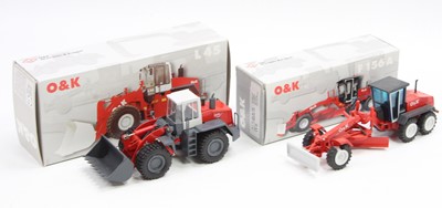 Lot 1065 - A Conrad and NZG 1/50 scale O&K construction...