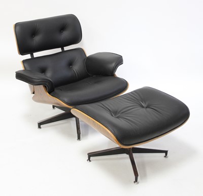 Lot 339 - After Charles & Ray Eames - a lounge chair and...