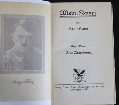 Lot 536 - Hitler, Adolf: Mein Kampf, 1933 Central...