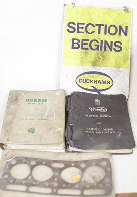 Lot 3053 - Mixed lot to include a service manual for...