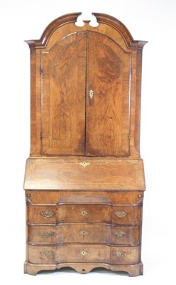 Lot 2463 - An 18th century continental figured walnut...