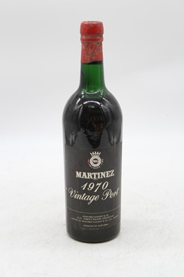 Lot 1337 - Martinez vintage port, 1970, one bottle