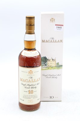 Lot 1441 - The Macallan 10 year old single Highland malt...