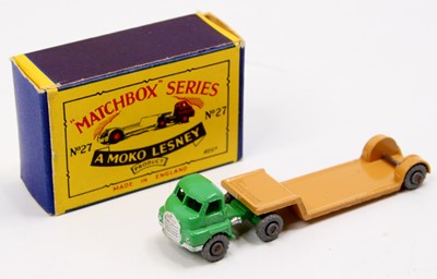 Lot 1329 - Matchbox Lesney No.27A Bedford Low Loader,...