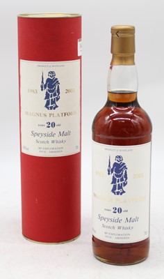 Lot 1444 - Magnus Platform 20 year old Speyside malt...