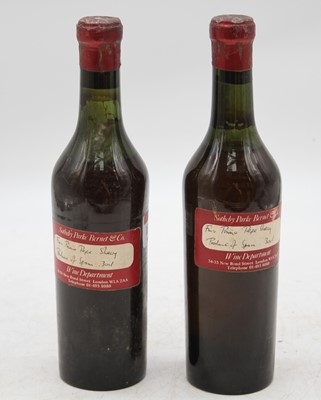 Lot 1340 - Fino Primo Pepe sherry, circa 1915, two half...