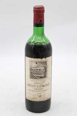 Lot 1137 - Château Saint-Jerome, 1976, Graves, one bottle