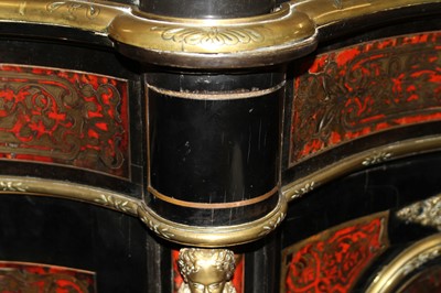 Lot 2423 - A pair of mid-Victorian ebonised and boulle...