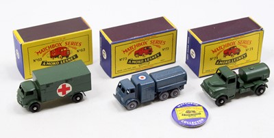 Lot 1349 - Matchbox Lesney boxed model group of 3...