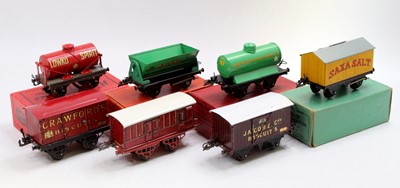 Lot 300 - Six Hornby & one Bassett-Lowke items of...