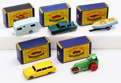 Lot 1353 - Matchbox Lesney boxed model group of 5...