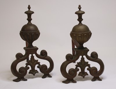 Lot 2448 - A pair of early 19th century Dutch brass and...