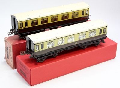 Lot 277 - Two 1937-41 Hornby 0-gauge Great Western brown...