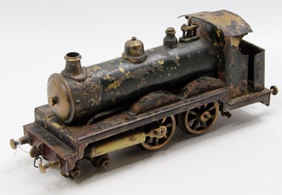 Lot 137 - A Gauge 1 Heavy Brass and Copper Spirit Fired...