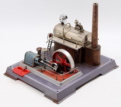 Lot 138 - A Wilesco stationary steam plant comprising of...