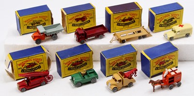 Lot 1345 - Matchbox Lesney boxed model group of 7...