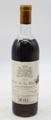 Lot 1255 - Château de la Chart*, 1969, Sauternes,...