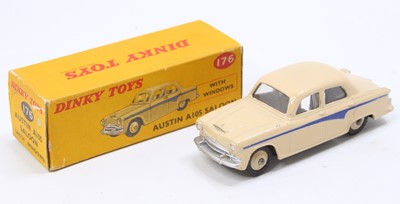 Lot 1145 - Dinky Toys, 176 Austin A105 saloon, cream body,...