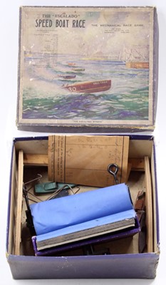 Lot 1638 - Chad Valley Escalado Speed Boat Race Game,...