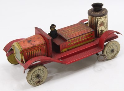 Lot 1607 - An early 20th century tinplate and clockwork...