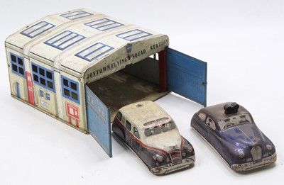 Lot 1609 - Mettoy Joytown flying squad station, of...