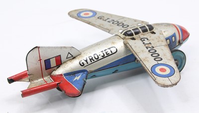 Lot 1619 - Tinplate and friction drive model of a Gyro...