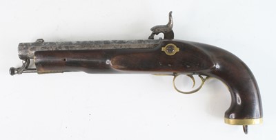 Lot 568 - A copy of a 19th century percussion pistol,...