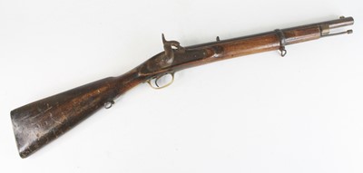 Lot 704 - An Indian percussion carbine, having a 45cm...