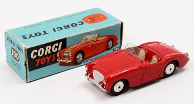 Lot 1281 - Corgi Toys, 300 Austin Healey sports car, red...