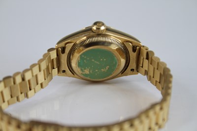Lot 2223 - An 18ct yellow gold lady's Rolex Oyster...