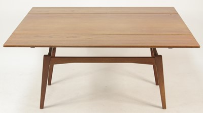 Lot 278 - A 1960s Danish teak metamorphic coffee/dining...