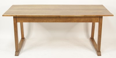 Lot 263 - A Heal's oak 'Letchworth' dining table, circa...