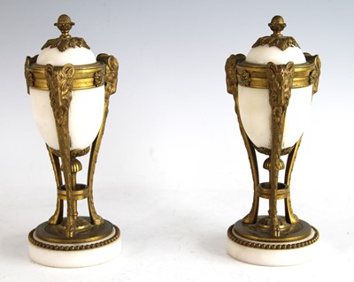 Lot 2247 - A pair of 19th century neo-Classical white...